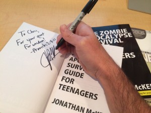 Jonathan Signing all books